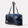 Hoff Packable Holdall in Navy and Grey side view