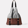 Harvey Packable Drawstring Tote Backpack in Brown back