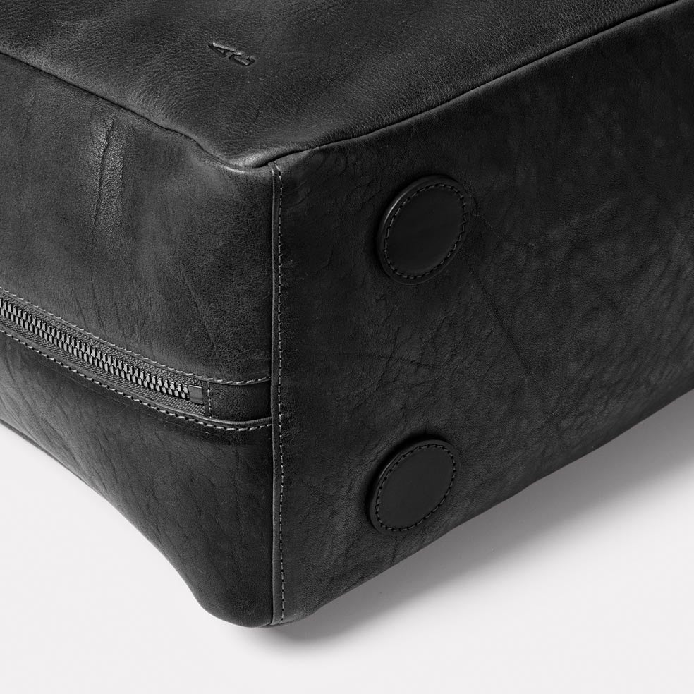 Jago Bowler Calvert Leather Bag in Black