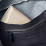 Jago Bowler Calvert Leather Bag in Dark Skies inside detail