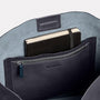 Lloyd Calvert Leather Bucket Bag in Dark Skies Inside detail
