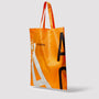 Hurst Packable Tote Bag in Orange side view