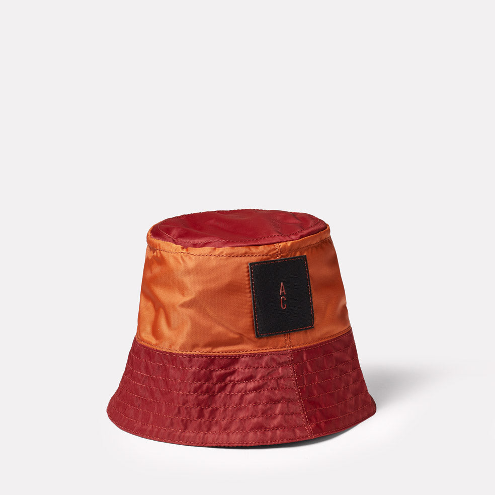 Bik Nylon Hat in Rust