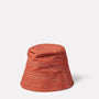 Bik Waxed Cotton Print Hat in Rust back