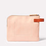Hocker Tab Large Leather Purse in Light Pink Back