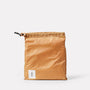 Hamish Packable Mac in Orange folded in pouch