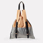 Harvey Packable Drawstring Tote/Backpack in Beige back