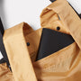 Hank Packable Zip Top Tote/Backpack in Orange side pockets