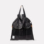 Hank Packable Zip Top Tote/Backpack in Black front