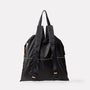 Hank Packable Zip Top Tote/Backpack in Black back