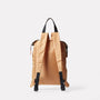 Harry Packable Zip Top Tote/Backpack in Beige back