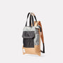 Harry Packable Zip Top Tote/Backpack in Beige side view