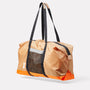 Hoff Packable Holdall in Orange side view
