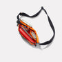 Herbert Packable Zip Top Belt Bag in Orange inside pockets