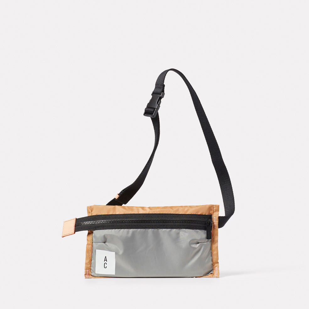 Herbert Packable Zip Top Belt Bag in Beige
