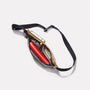 Herbert Packable Zip Top Belt Bag in Beige inside compartments
