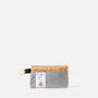 Herbert Packable Zip Top Belt Bag in Beige back folded