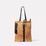 Herve Packable Pouch in Beige back unfolded