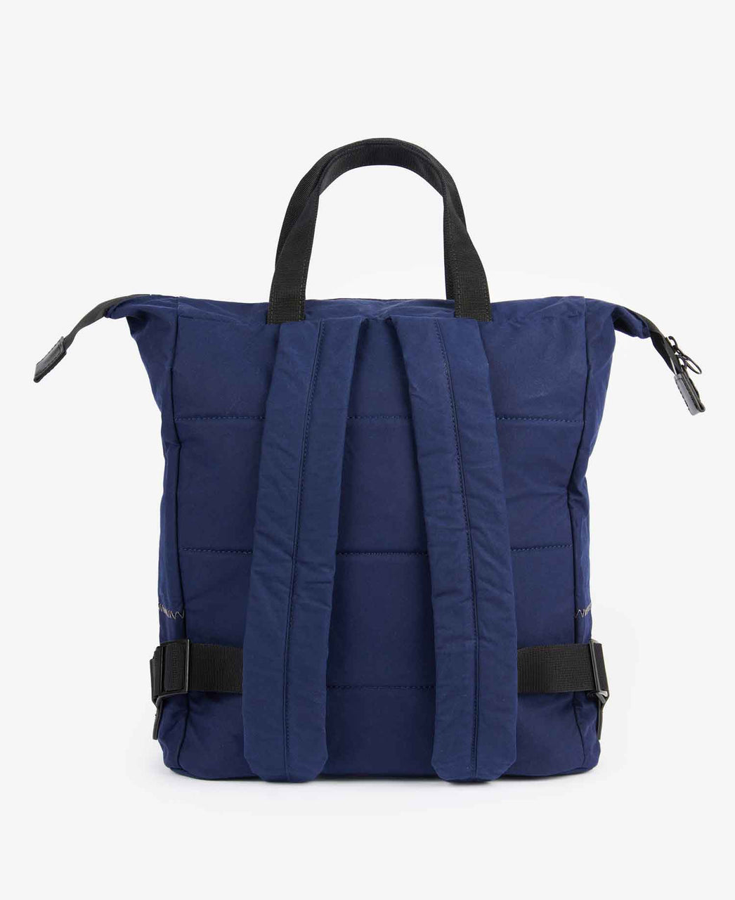 Ally Capellino x Barbour Ben Waxed Cotton Backpack in Navy