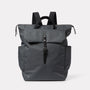 Fin Waxed Cotton Backpack in Dark Grey front
