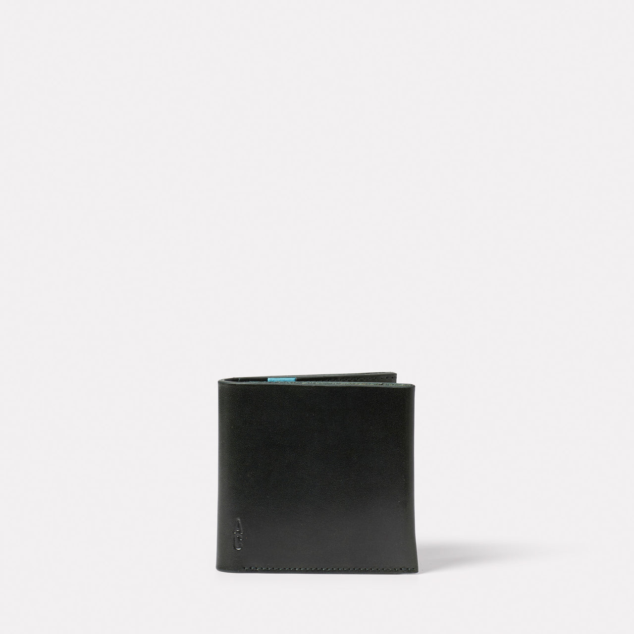 Waste You Want Oliver Leather Wallet in Green and Blue