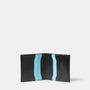 Waste You Want Oliver Leather Wallet in Green and Blue pocket detail