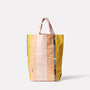 Waste You Want Styrene Striped Waxed Cotton Tote Bag in Pink