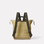 Max Surreal Pockets Waxed Cotton Backpack in Pistachio back