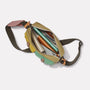 Lee Surreal Pockets Waxed Cotton Crossbody Bag in Pistachio interior pockets