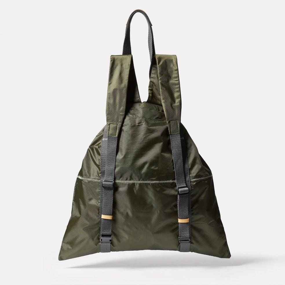 Harvey Packable Drawstring Tote/Backpack in Khaki