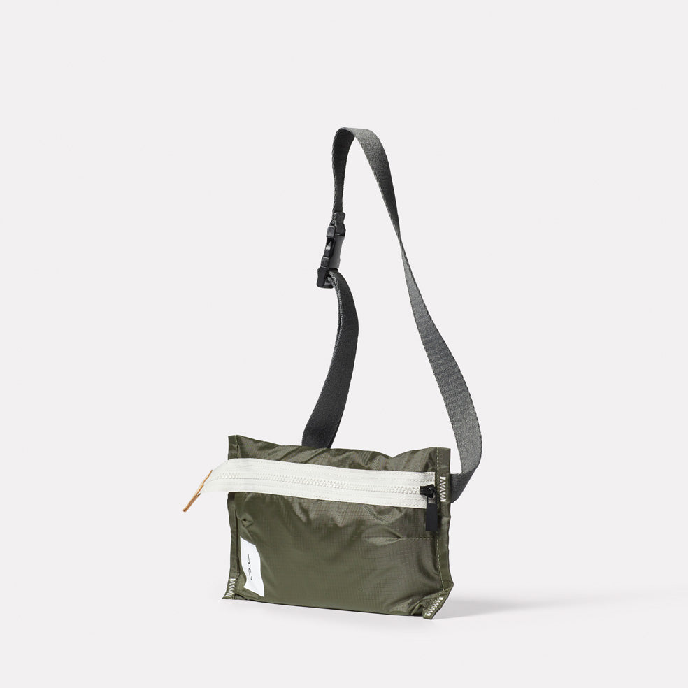 Herbert Packable Zip Top Belt Bag in Khaki