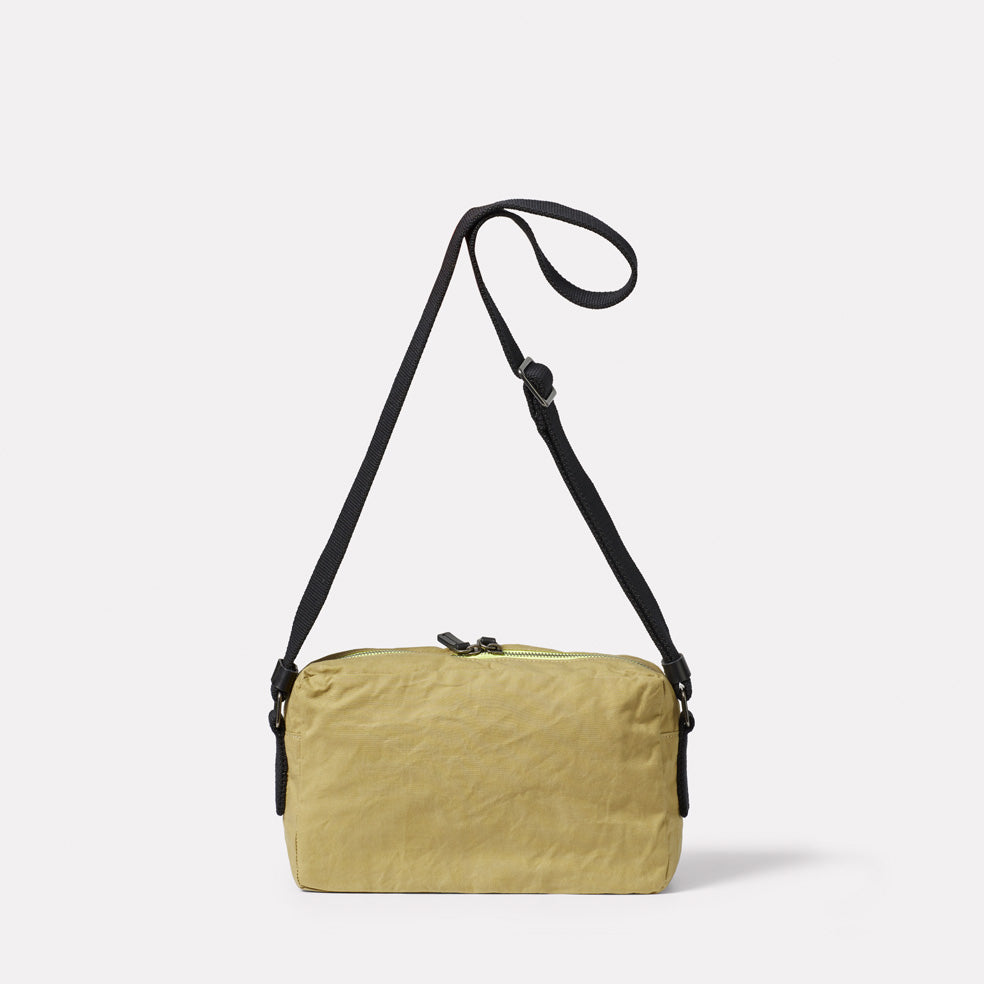 Franco Waxed Cotton Crossbody Bag in Pistachio