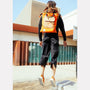 AC HARRY Orange Tote model image