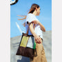 AC Herve crossbody bag brown UNFOLDED model image