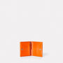 Riley Leather Wallet With Zip Up Coin Section in Orange Men and Women