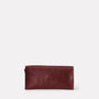 Kit Leather Glasses Case in Plum