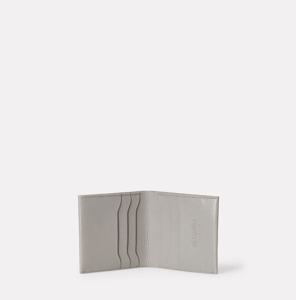 Oliver Leather Wallet in Light Grey
