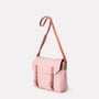 Jeremy Small Waxed Cotton Satchel in Chalky Pink