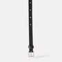 Etty Fully Adjustable Skinny Leather Belt in Black for Women