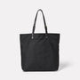 Natalie Waxed Cotton Tote in Black-TOTE-Ally Capellino-Ally Capellino