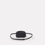 Leila Tiny Calvert Leather Crossbody Bag in Black