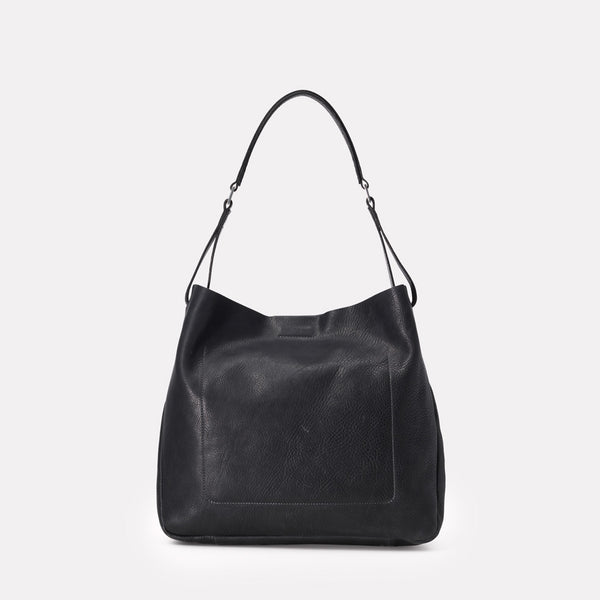 NEW: Cleve Calvert Leather Shoulder Bag in Black | Ally Capellino
