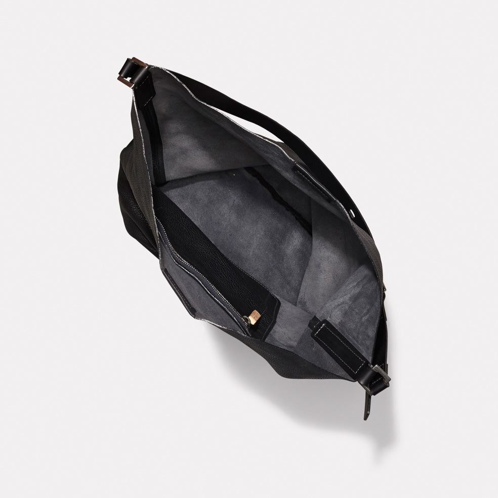 Cleve Calvert Leather Shoulder Bag in Black