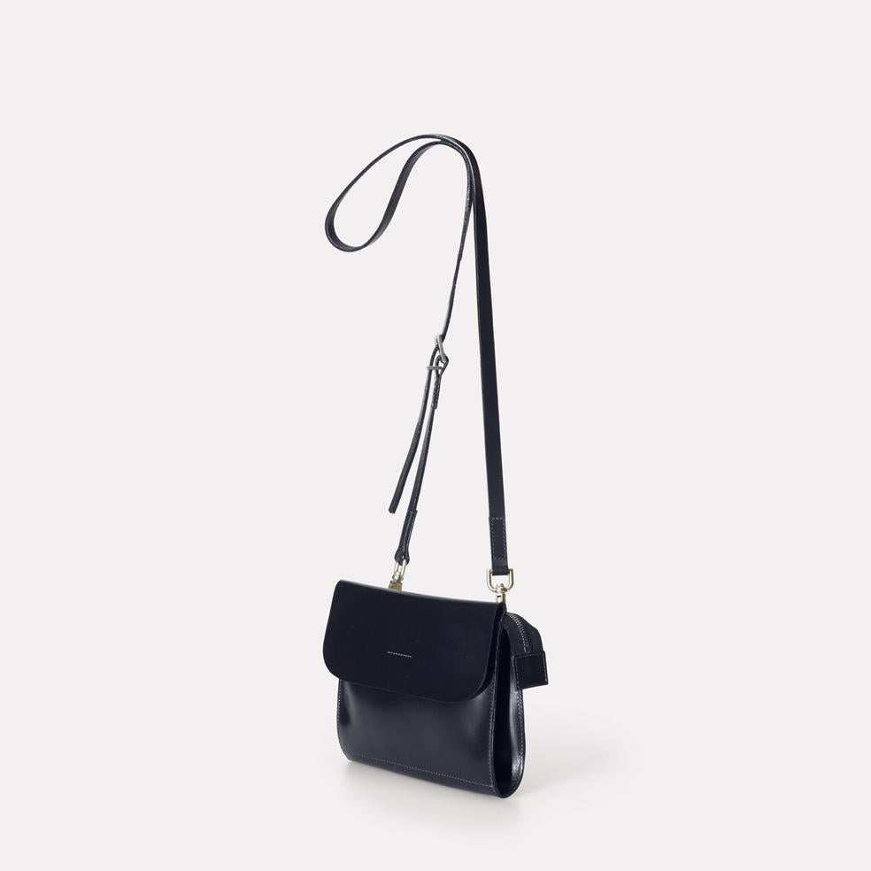 Jean leather sales crossbody bag