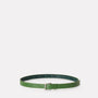 Arty 2cm Leather Belt in Green for men and women