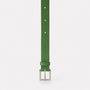 Arty 2cm Leather Belt in Green for men and women