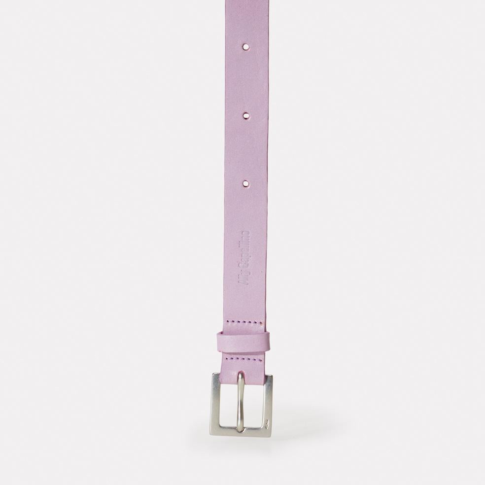 Arty Leather Belt in Lilac