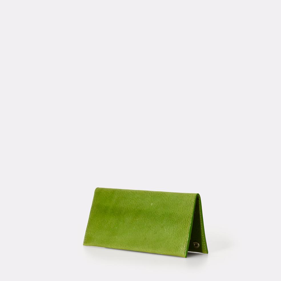 Evie Long Leather Wallet in Green