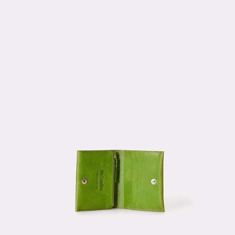Riley Leather Coin Card Purse in Green