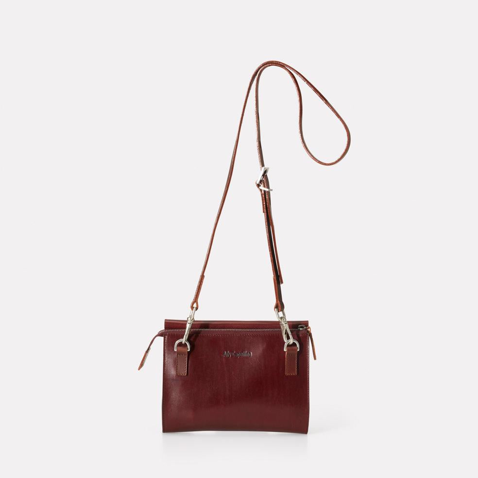 Dark red crossbody outlet bag